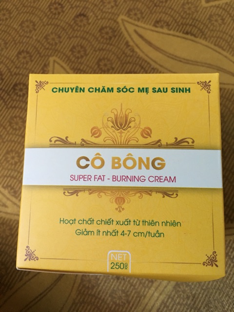 Kem tan mỡ cô bông