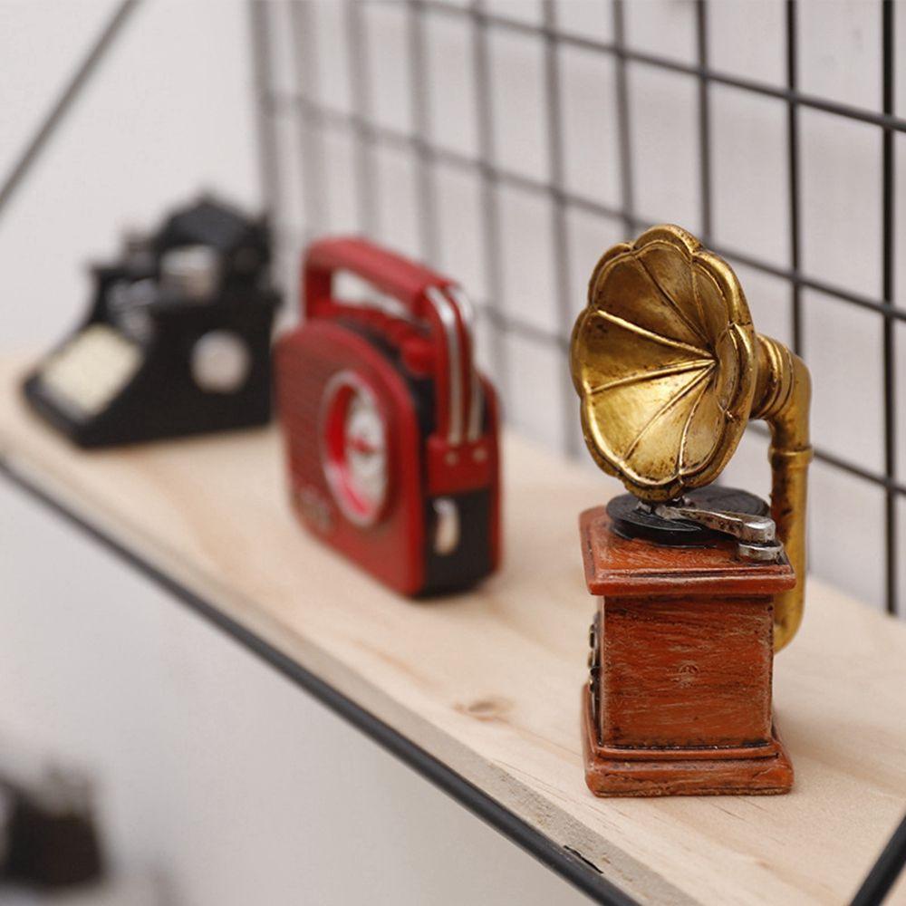 Mô Hình Máy Hát Đĩa Bằng Nhựa Resin Phong Cách Retro Trang Trí Quán Cà Phê / Bar / Nhà Cửa