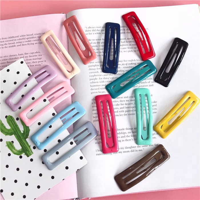 Set 20 kẹp tóc hình vuông phong cách Hàn Quốc