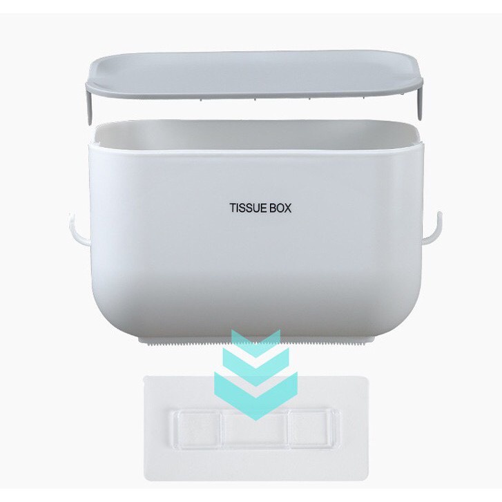 Hộp đựng để giấy vệ sinh dán treo tường để đồ phòng tắm TISSEU BOX