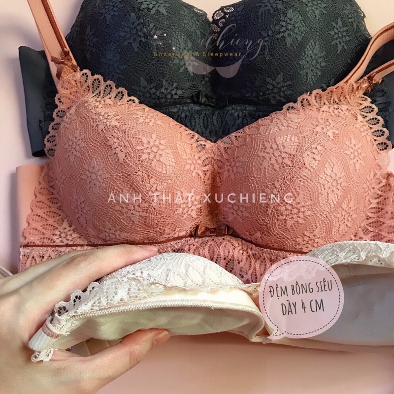 Áo lót không gọng đệm bông dày cup A cho ngực nhỏ, áo bra cao cấp xu chiêng đồ nội y cho chị em 9219 | BigBuy360 - bigbuy360.vn
