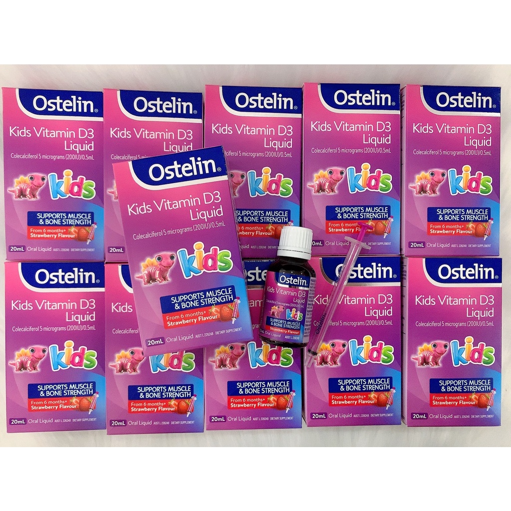 Vitamin D Dạng Nước Cho Trẻ Ostelin Kids Vitamin D3 Liquid