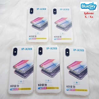 Ốp lưng Iphone X / Xs dẻo trong chống sốc 6D