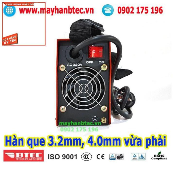 Máy hàn que điện tử mini inverter BTEC mã MMA-200E Pro, Công nghệ IGBT, Thương hiệu Nhật Bản, may han, máy hàn que điện,