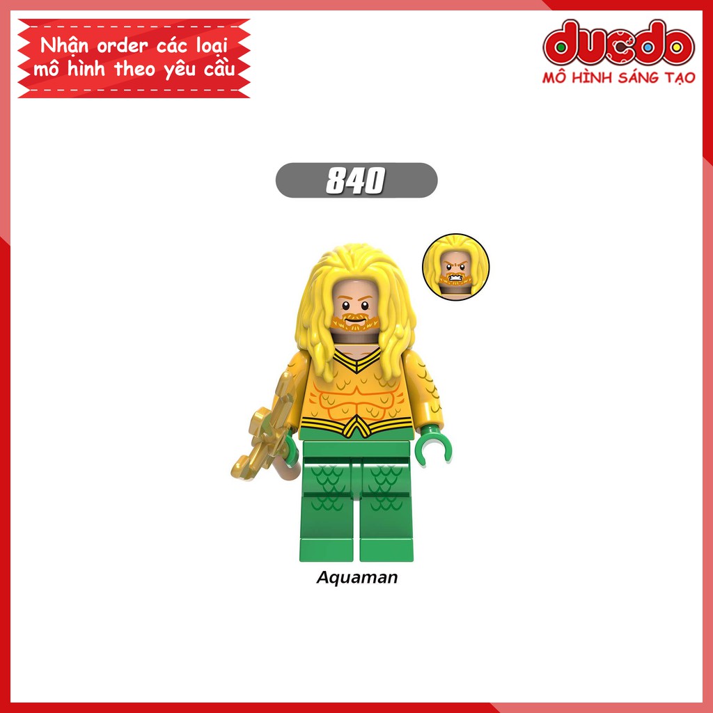 Minifigures các nhân vật Superman, Aquaman tuyệt đẹp - Đồ chơi Lắp ghép Xếp hình Mini Iron Man Mô hình XINH 0189