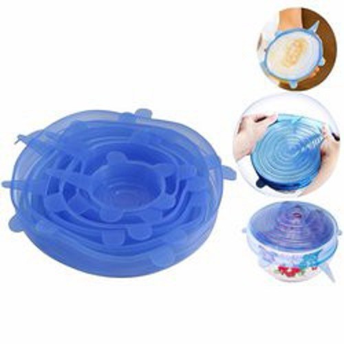 Set 6 nắp silicon đậy bát đĩa - Set6
