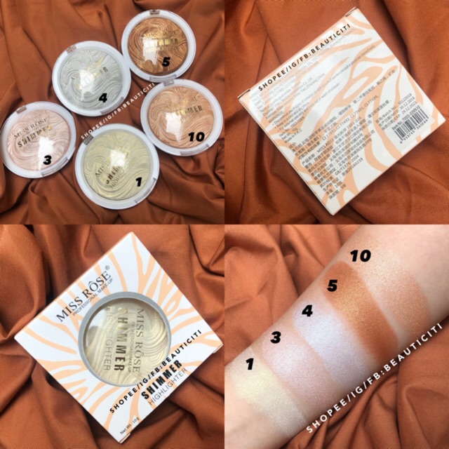 PHẤN BẮT SÁNG MISS ROSE HIGHLIGHTER SHIMMER | BigBuy360 - bigbuy360.vn