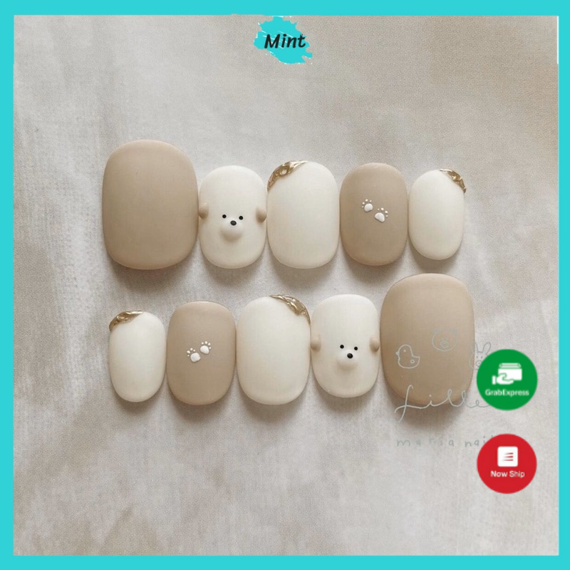 Nail Box Móng Úp Thiết Kế Cute NB13 Nailbox 10 Móng Thủ Công Dễ Thương