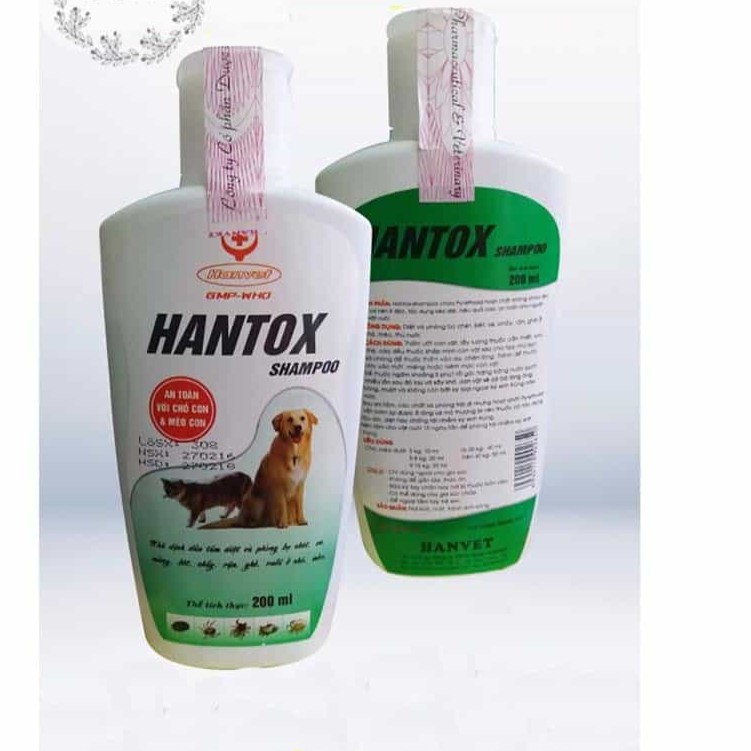 Sữa Tắm Phòng Trị Ve Rận Bọ Chét Chó Mèo Hantox Shampoo