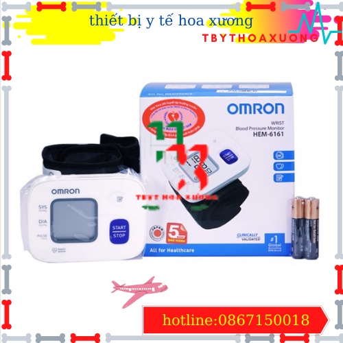 [Hàng Hhính Hãng ] Máy Đo Huyết Áp Cổ Tay Omron - HEM-6181