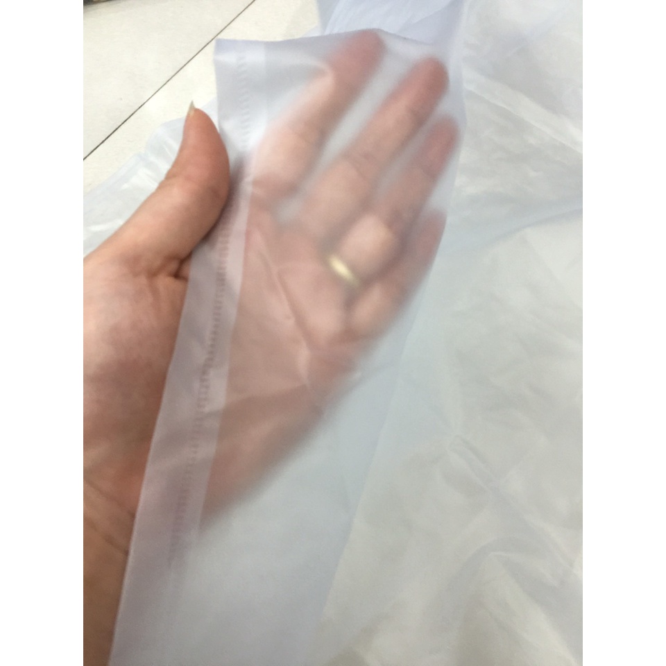 Áo mưa cánh dơi trong mờ có kính che mặt White Cloudy Thành Long