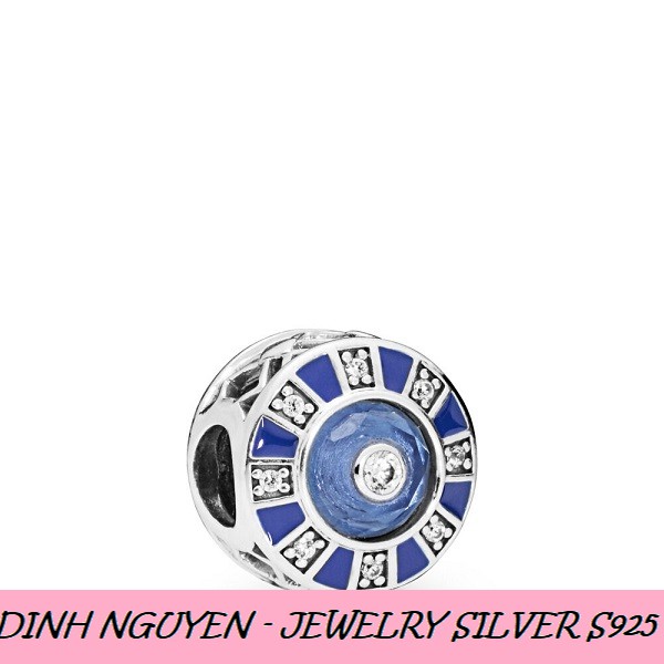PAN - Charm Blue Mosaic Charm - Bạc S925 - Charm bạc cho vòng pan