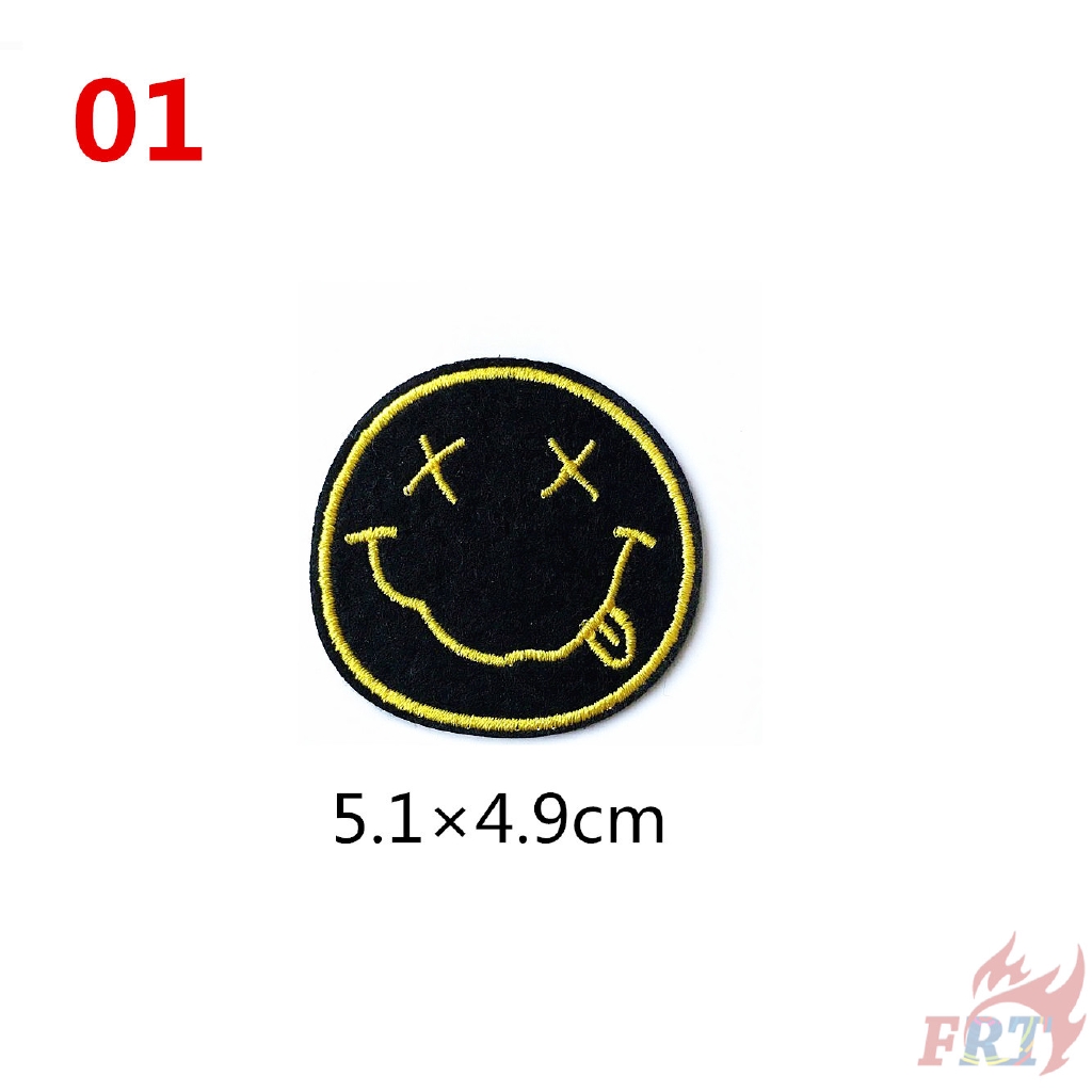 Miếng thêu/ủi trang trí quần áo hình tên ngôi sao Nirvana