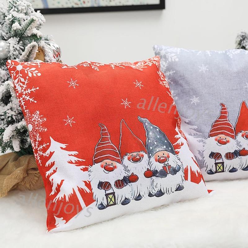 Set 4 Vỏ Áo Gối Sofa Trang Trí Hình Giáng Sinh
