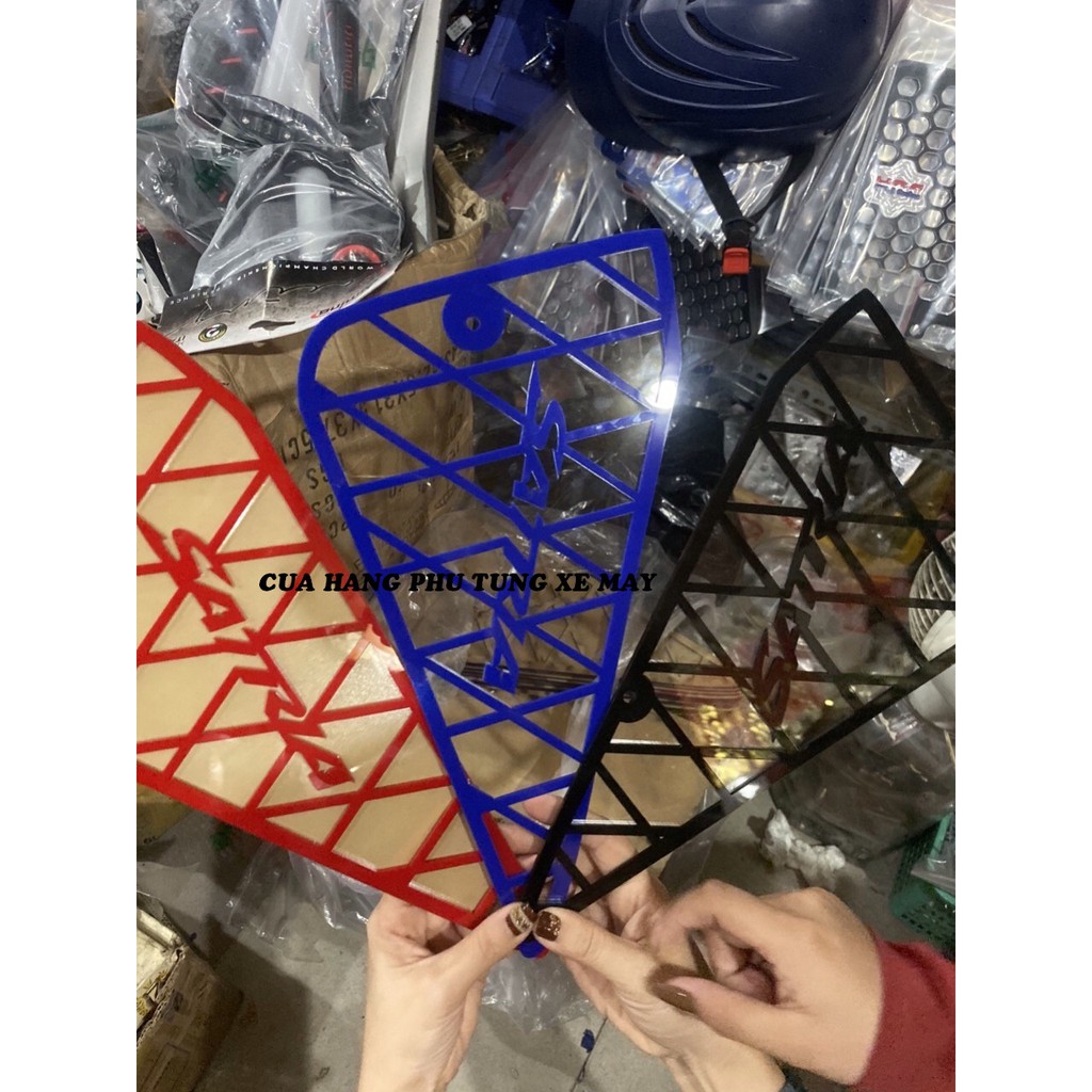 Ốp sườn mica cho xe Satria/ Raider Fi viền màu