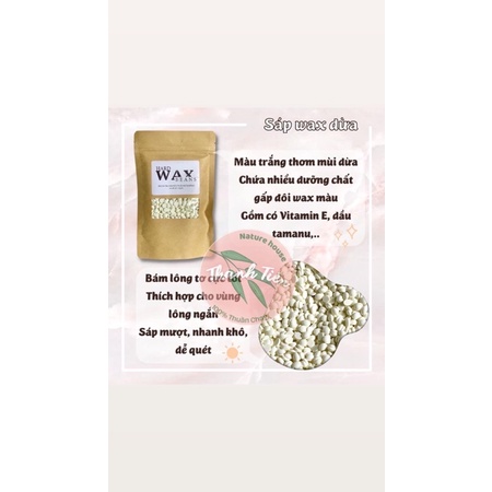 TRỌN BỘ COMBO TRIỆT LÔNG HẠT SÁP WAX COCONUT DỪA / WAX TRONG TẠI NHÀ AN TOÀN tặng chén silicon chống dính và que gỗ