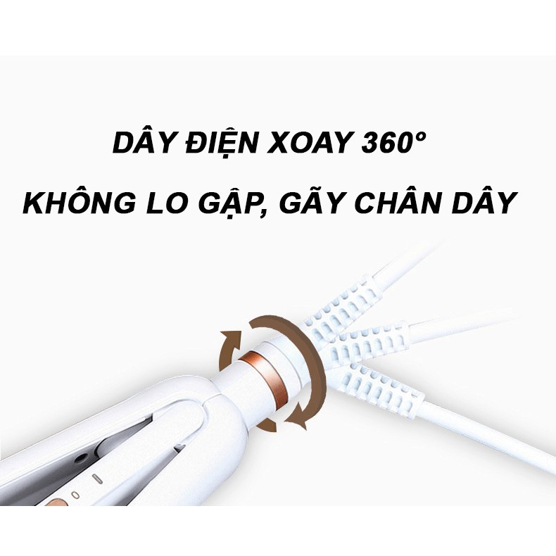 Máy Uốn Tóc - Máy Duỗi Tóc - Máy Dập Xù Đa Năng 3 in 1 Cao Cấp Chuyên Salon