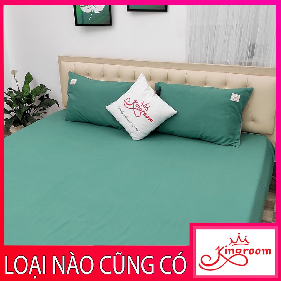 Bộ ga gối 3 món vải cotton màu trơn 921 Shop Kingroom chuyên ga trải giường 1m8,1m6,1m4,1m2