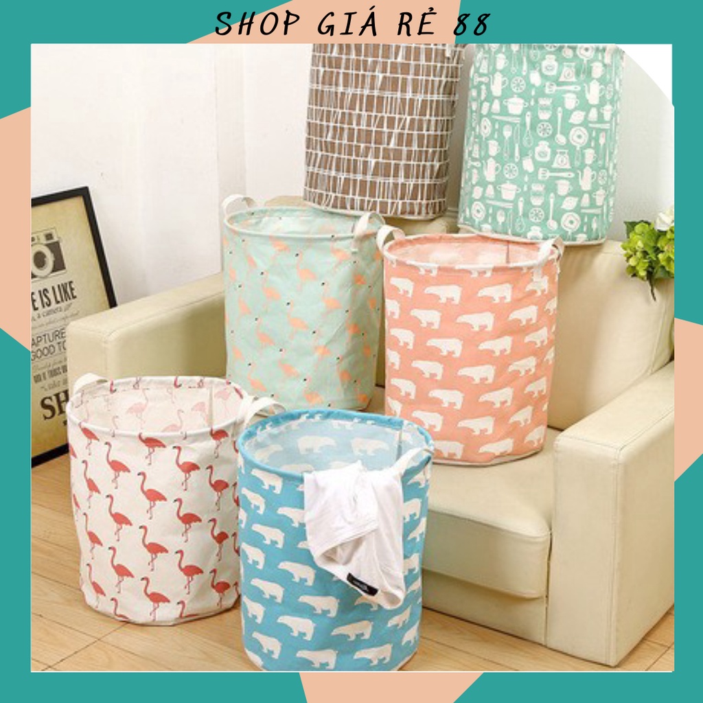 Giỏ Đựng Đồ, Sọt Vải Đựng Quần Áo Phong cách Nhật Bản 30 x 45 cm 88088 SHOP TRỌNG KIM