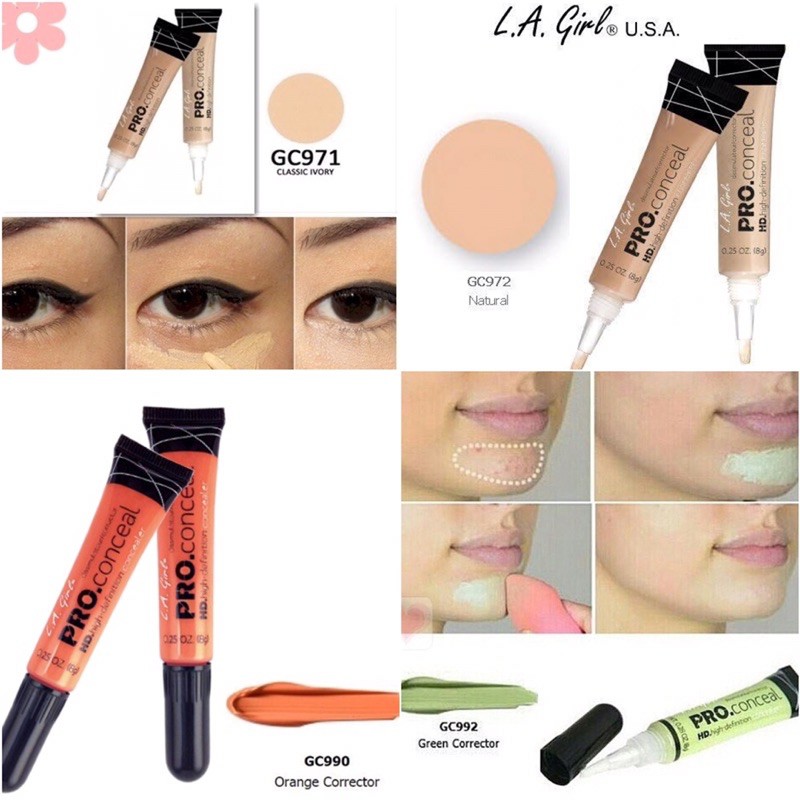 🤩Che khuyết điểm La Girl Pro Conceal HD High Definition Concealer