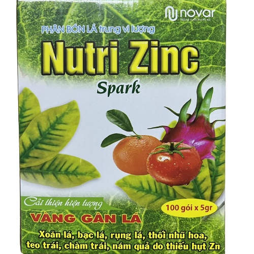 5g Phân bón trung vi lượng Thái Lan Nutri Zinc chống vàng lá, xoăn lá, thối hoa
