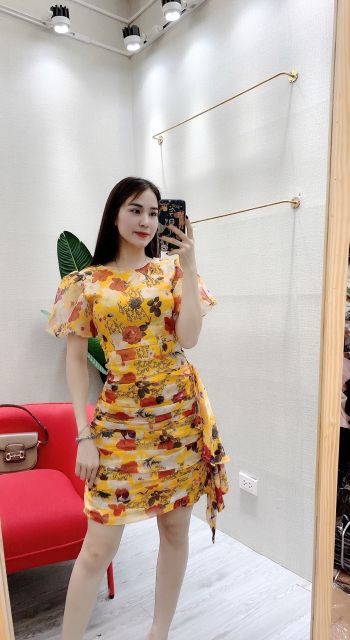 Váy hoa quấn body A400.480