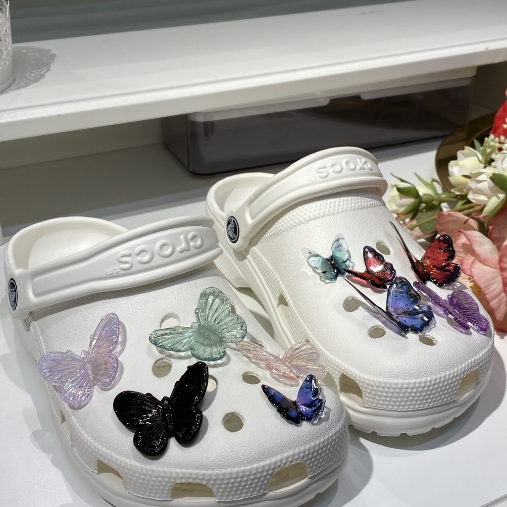 Nhãn Dán Dép sticker dépsticker dép crocsPhụ Kiện Làm Phụ Kiện Khóa Giày DIY Cho Bé Gái