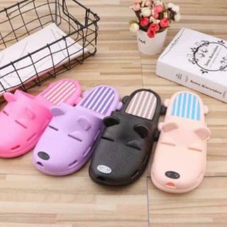 Dép nhựa dẻo hình gấu