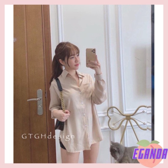 [EGANDA] Áo sơ mi tăm lụa 4 màu