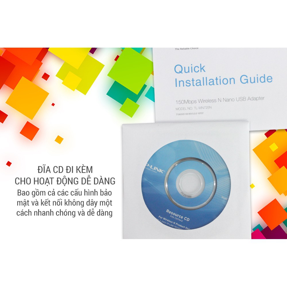 ㍿TPLink TL-WN725N - USB Wifi Nano chuẩn N tốc độ 150Mbps | BigBuy360 - bigbuy360.vn