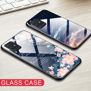 Ốp lưng nhựa cứng Mặt Kính Cường Lực Cho Samsung Galaxy A51 Samsung Galaxy A71