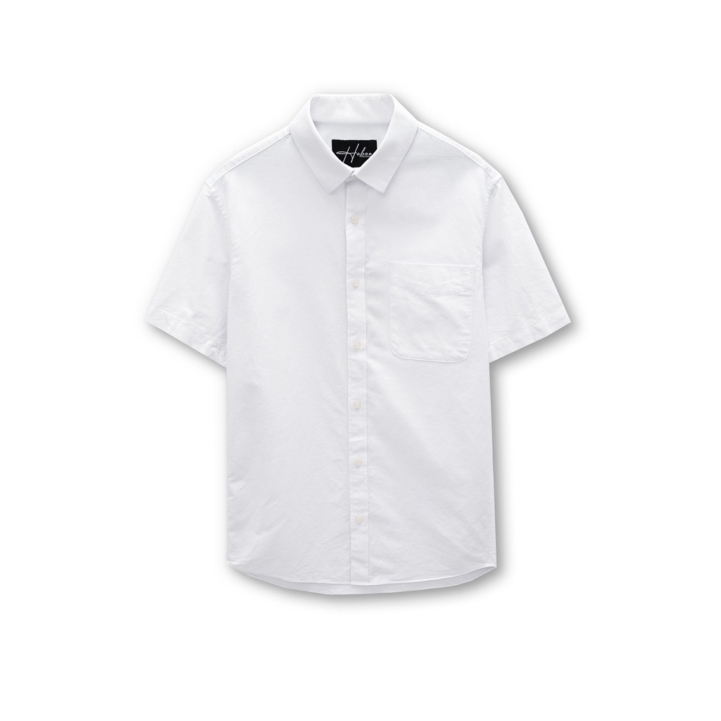 Sơ mi nam ngắn tay Heboz chất oxford cao cấp, form slimfit mềm mịn thấm hút tốt, cực tôn dáng - 00001121
