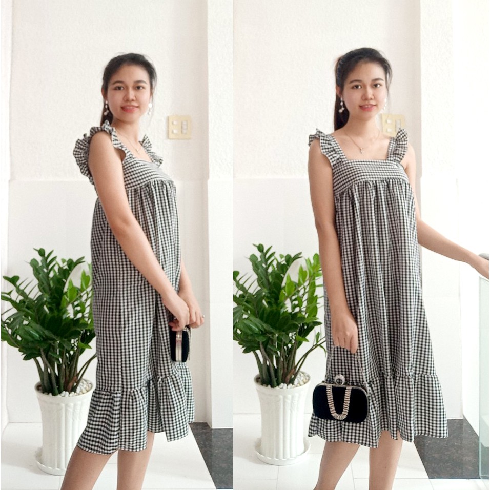 SALE HẾT MẪU - Đầm nữ tay bèo dáng chữ A