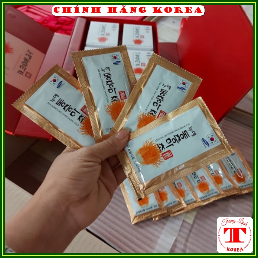 Nước đông trùng hạ thảo đỏ thượng hạng, hộp 60 gói - Tăng đề kháng, giải độc gan, bổ phổi, giảm stress - tranglinh