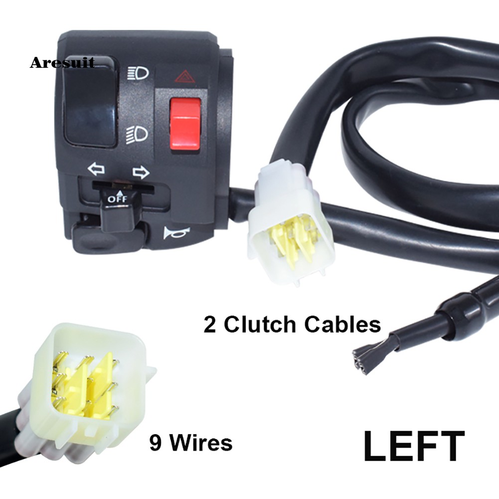 1 Cặp Công Tắc Đèn Xi Nhan / Còi Gắn Tay Lái Xe Máy