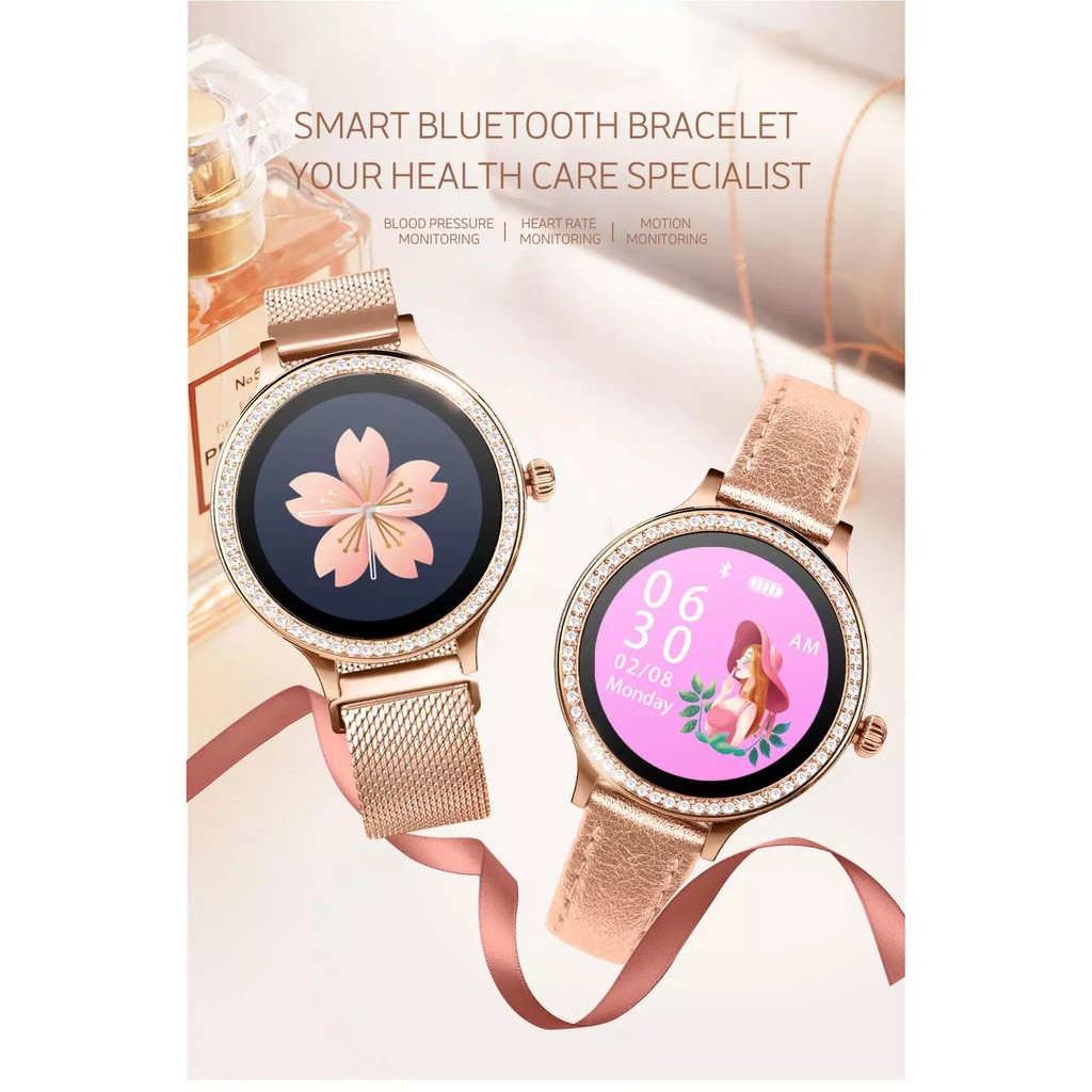 Đồng Hồ Thông Minh Eseed M8 IP68 Cho Nữ, Đồng Hồ Thời Trang Chống Thấm Nước Hỗ Trợ Điện Thoại Android Và IOS