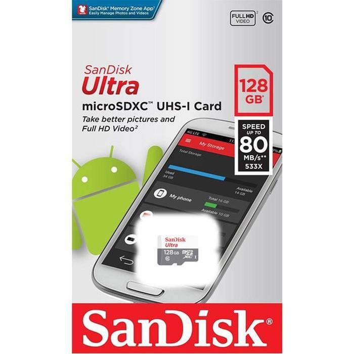 Thẻ Nhớ Sandisk 128gb Ultra 80mb / S Micro Sdxc Uhs-1 + | BigBuy360 - bigbuy360.vn