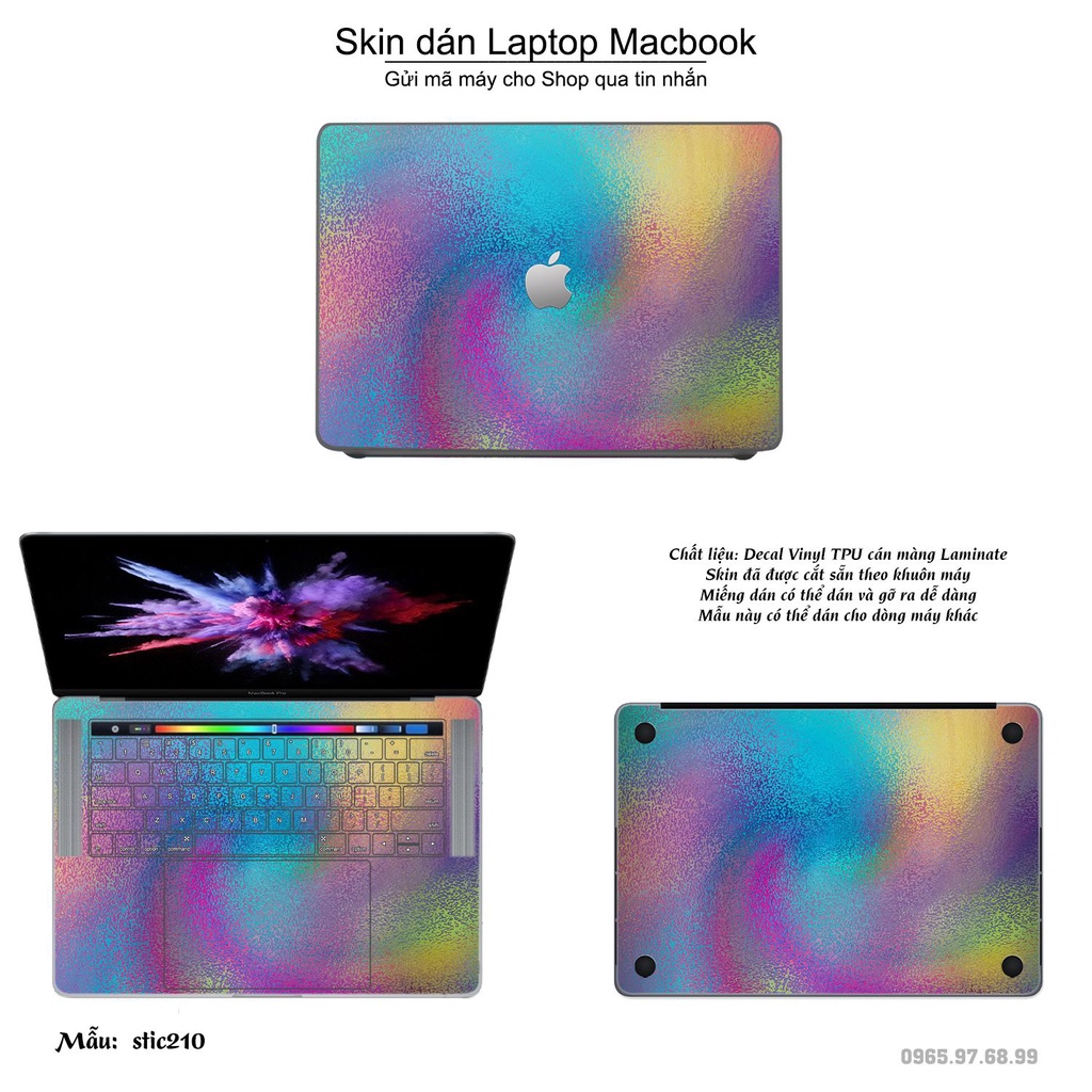 Skin dán Macbook mẫu Hoa văn sticker (đã cắt sẵn, inbox mã máy cho shop)