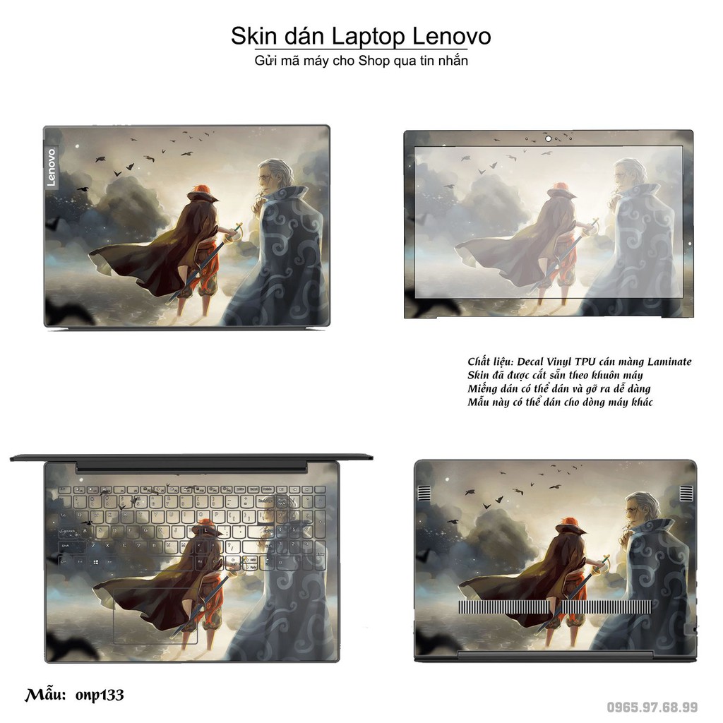 Skin dán Laptop Lenovo in hình One Piece _nhiều mẫu 15 (inbox mã máy cho Shop)