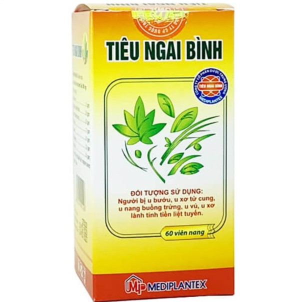 Viên uống Tiêu Ngai Bình hỗ trợ điều trị u xơ tử cung, phì đại tiền liệt tuyến, tăng khả năng miễn dịch - Hộp 60 viên