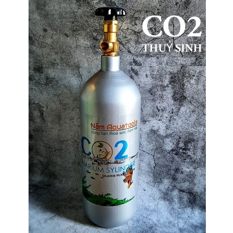 COMBO CO2 3KG VAN CƠ | Bình 3kG Full Khí + VAN CƠ Mufan + Cốc Sủi Tuỳ Chọn | Bộ CO2 Cho Hồ Thuỷ Sinh