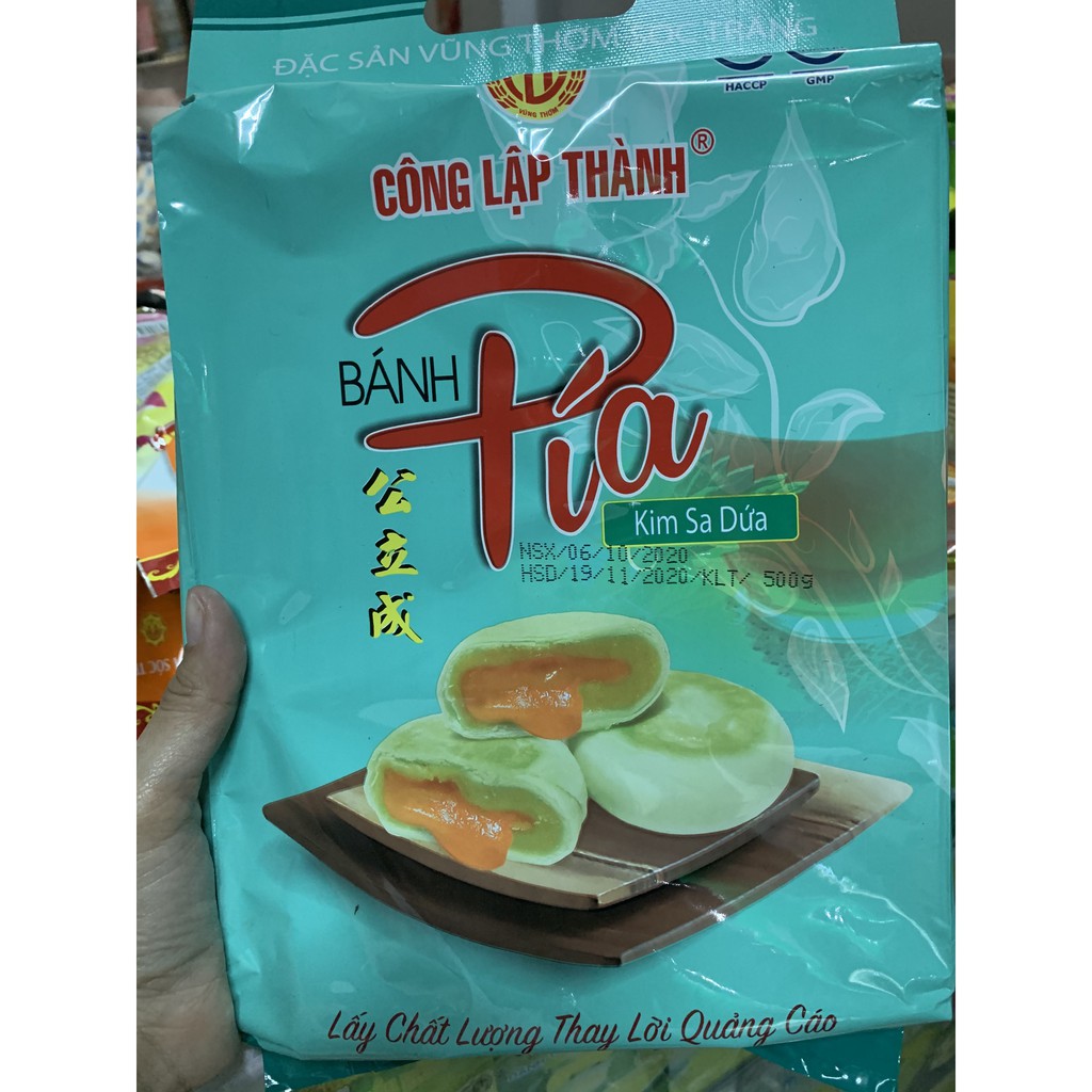 BÁNH PÍA KIM SA CÔNG LẬP THÀNH NHÂN DỨA VÀ TRỨNG MUỐI TAN CHẢY