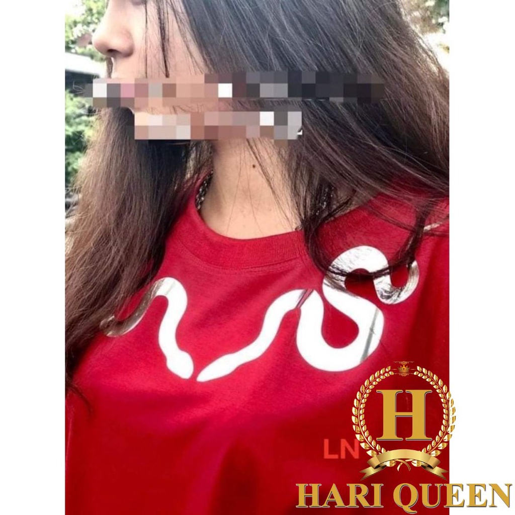 Áo phông hai con rắn ánh gương vòng cổ HARI0321