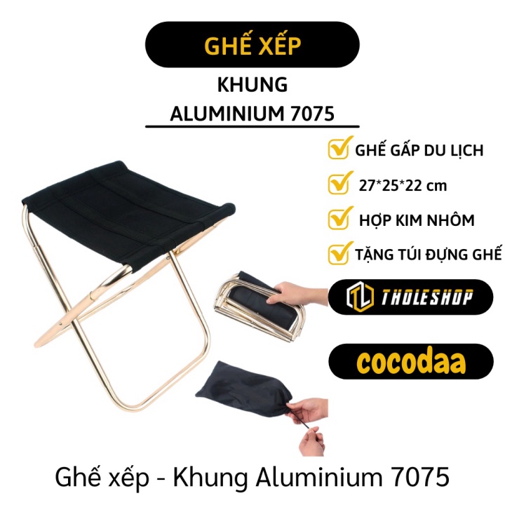 Ghế Phượt Xếp Gọn - Ghế Xếp Dã Ngoại Du Lịch Cắm Trại Picnic Tặng Kèm Túi Đựng 7353 [FREESHIP]
