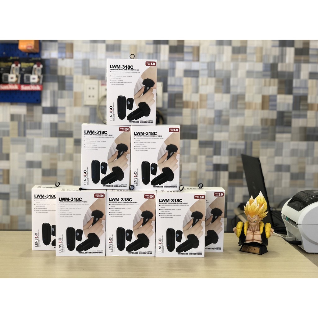Micro Thu Âm Không Dây Lensgo LWM-318C Chính Hãng Bảo Hành 12 Tháng