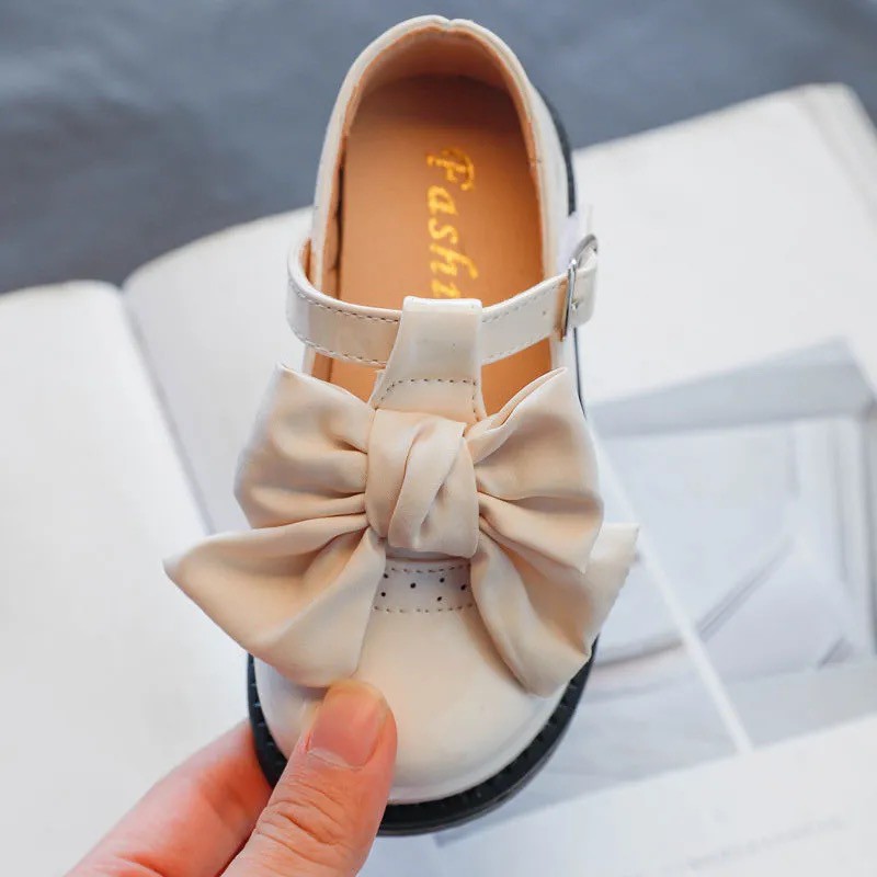 Giày búp bê mũi tròn phối nơ đáng yêu phong cách Nhật Bản 2021 cho bé gái | BigBuy360 - bigbuy360.vn