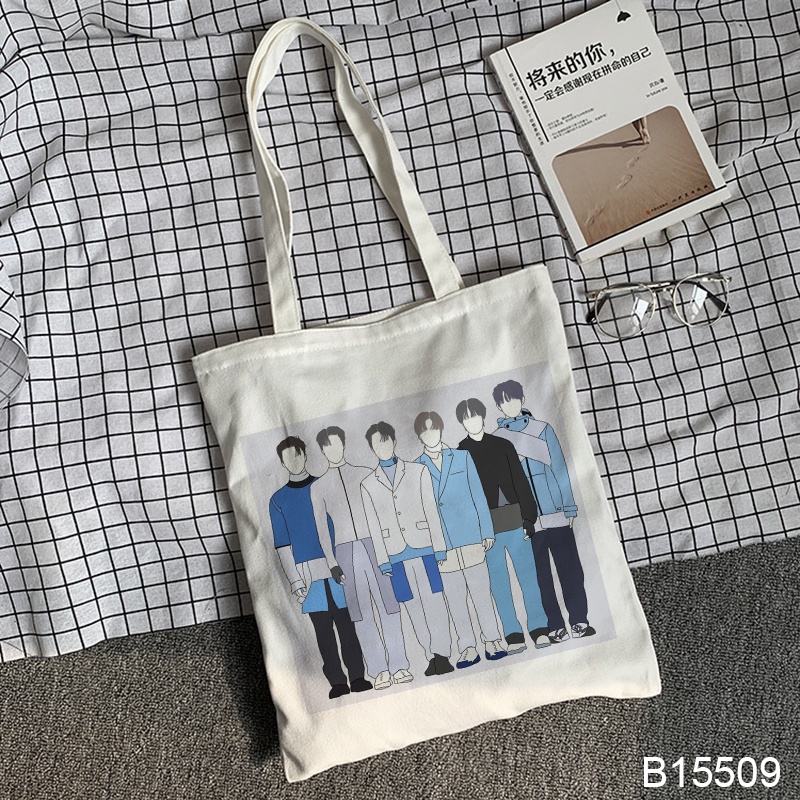 Nct Túi tote Vải canvas In Hình Vũ Trụ Thời Trang Cho Học Sinh