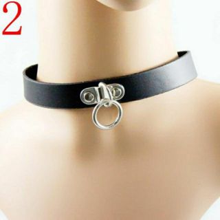 Vòng chocker da pu nhiều mẫu gothic