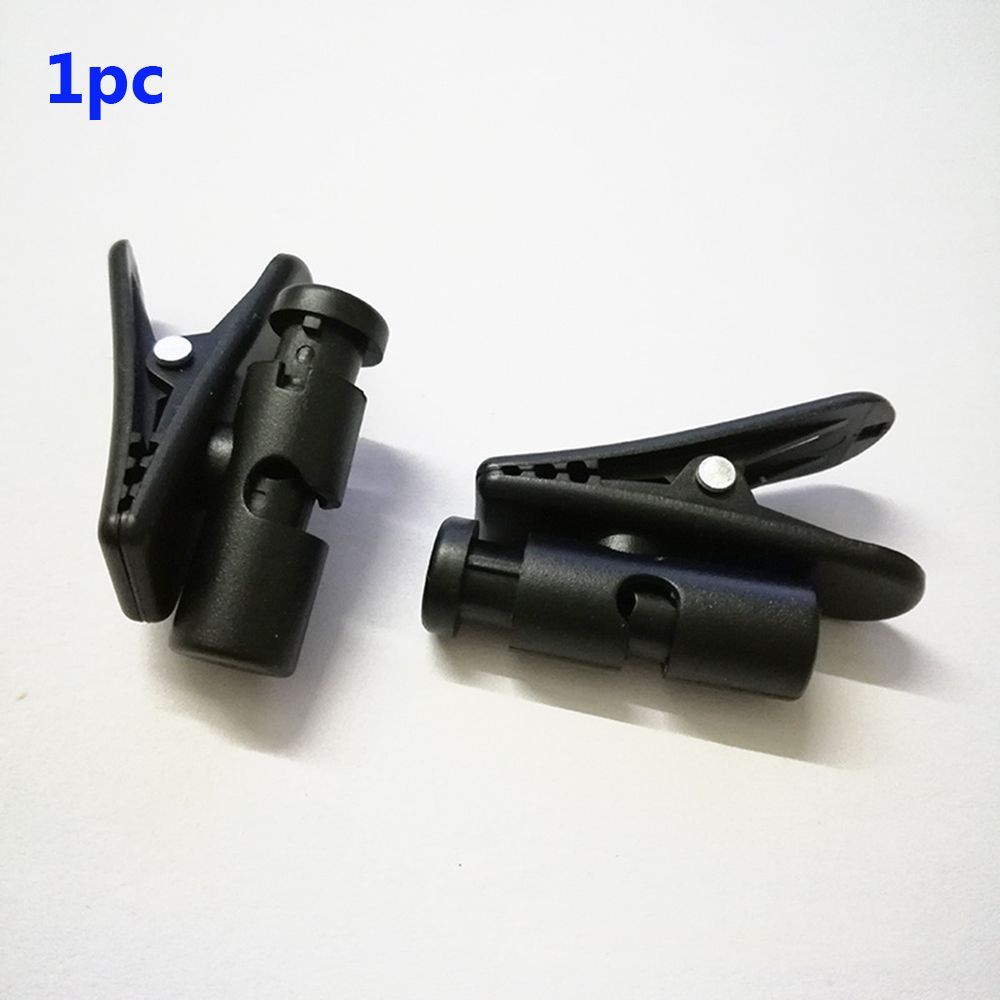 1 kẹp giữ dây tai nghe bằng nhựa màu đen có thể xoay