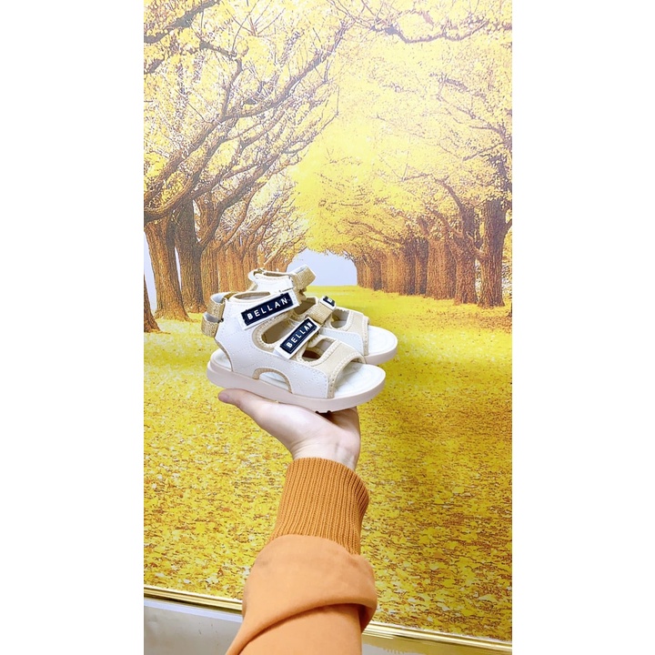 Giày Sandal Bé Trai Bé Gái Trần Trám Da Cho bé 3-10 Tuổi
